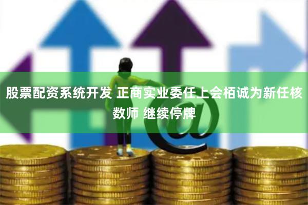 股票配资系统开发 正商实业委任上会栢诚为新任核数师 继续停牌